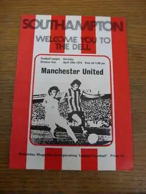 20/04/1974 Southampton V Manchester United • £3.99