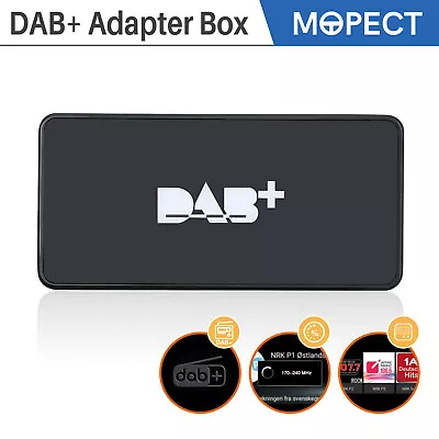 MOPECT DAB+ Box Antenna Adapter FM Transmission For Android 5.1 Higher Car Radio • $26.99