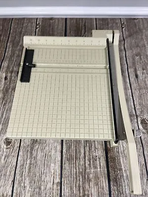 $54.98 • Buy Vintage X-acto 12  X 12  Plastic Guillotine Paper Cutter Trimmer.
