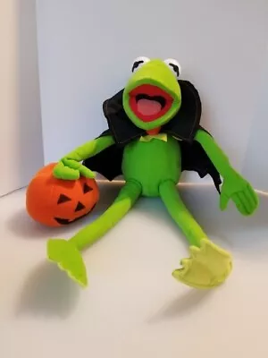 17  Muppets Kermit The Frog Plush Halloween Cape Pumpkin Bendable Arms Vampire  • $19.99