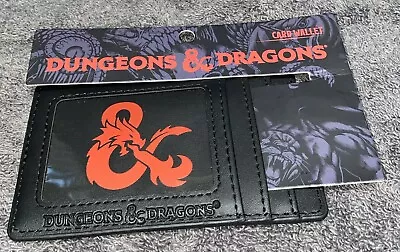 Dungeons And Dragons Black Leather Card Wallet ID Holder  • $19.95