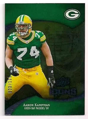 2009 Aaron Kampman Ud Icons #33 *foil* 023/125 Green Bay Packers Iowa Hawkeyes • $9.50