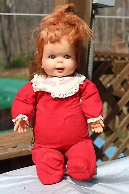 Vintage Mattel 1965 Talking Baby Secret 17  Doll- Still Works! • $99.99