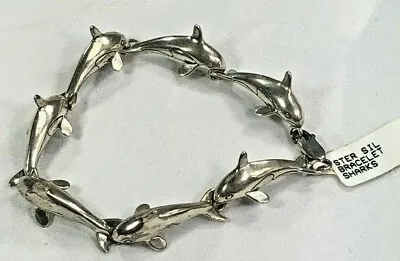 Kabana Sterling Silver Shark Bracelet • $124.99