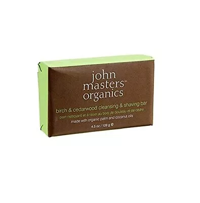 John Masters Organics Birch & Cedarwood Cleansing & Shaving Bar 4.5 Oz • $7.28