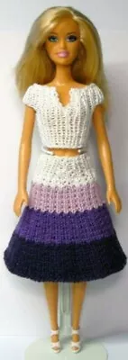 £3.50 • Buy Knitting Pattern Sindy Barbie Teenage Fashion Doll Clothes Top & Skirt Flared 