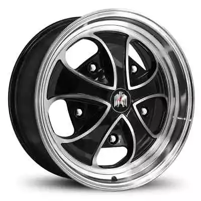 FALCON | GLOSS BLACK MACHINED 17x7 5x205 Wide 5 VW Bug Bus Type 2 • $199.95