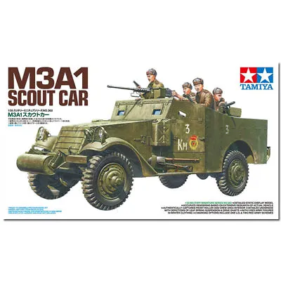 TAMIYA 35363 M3A1 Scout Car 1:35 Military Model Kit • £31.95