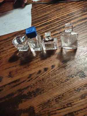 Lot Of 4 Vintage Small Perfume Bottles EMPTY • $20