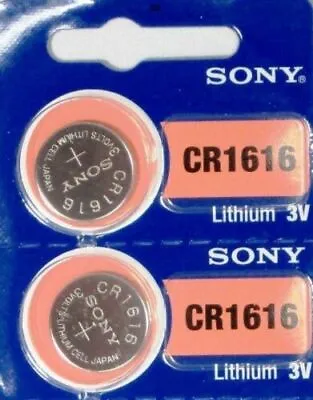 CR 1616 MURATA / SONY LITHIUM BATTERIES (2 Piece) 3V Watch Authorized US Seller  • $2.75