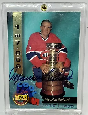 1995 Maurice Richard Signature Rookies Auto 1025/1050 Montreal Canadiens • $179.99