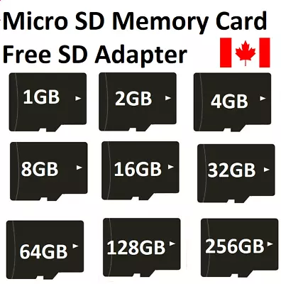 Micro SD Memory Card High Speed 1GB 2GB 4GB 8GB 16GB 32GB 64GB 128GB 256GB LOT • $4.99