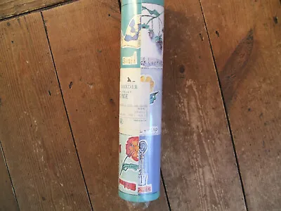 1 Laura Ashley  Roll Of Wallpaper Border 10½   X 11y Nature Table Wellies Snail • £19