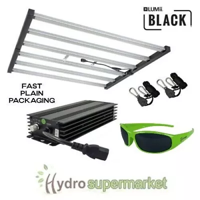 £425 • Buy LUMII BLACK 720w LED GROW LIGHT FULL SPECTRUM WITH BALLAST, HYDROPONICS, LUMATEK