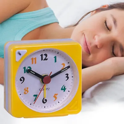 $13.91 • Buy Classic Double Bell Mini Alarm Clock Quartz Movement Bedside Night Analog Clock