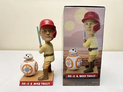 Star Wars Mike Trout Jedi BB-8 Bobblehead LA Angels Stadium Giveaway Promotion • $54