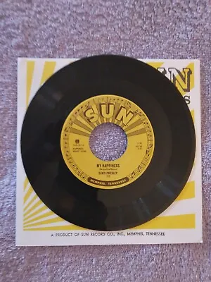 Elvis Presley My Happiness Sun 45 Record&sun Sleeve New Near Mint-mint • $25