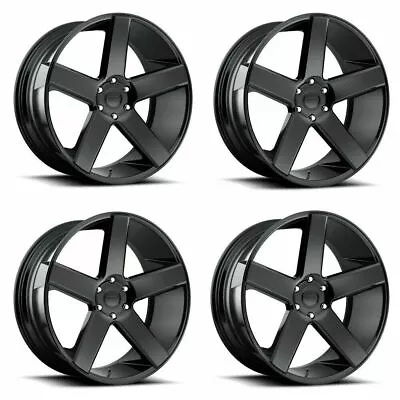 Set 4 DUB S216 Baller 22x9.5 5x5 Gloss Black Wheels 22  11mm Rims • $1808