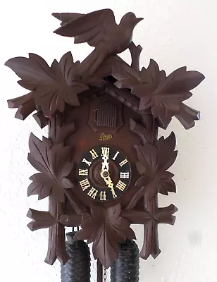 Nice Antique German Black Forest August Schatz Traditional 8 Day Cuckoo Clock! • $98.99