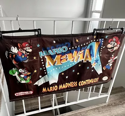 RARE *AUTHENTIC 1993 Nintendo NES M30M Mario Mania Promo Display Banner • $999.99