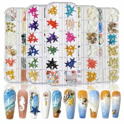 And Shells Art Starfish Conch Nail Decoration Beauty Nail Accessories Tools • £4.88