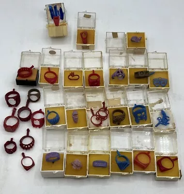 Lost Wax Patterns Lot 30+ Diff Rings & Pendant Flower Frog Dragon Tiger Designs • $29.71