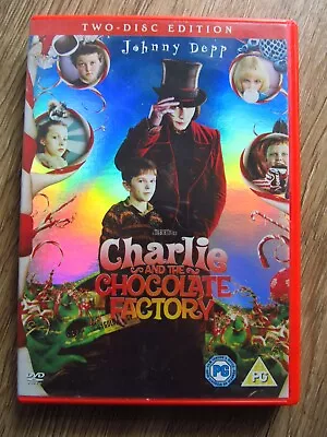 Charlie And The Chocolate Factory DVD (2005) Johnny Depp Burton (DIR) Cert PG • £3.99