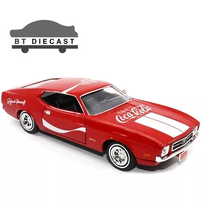 Motor City Classics Coca Cola 1971 Ford Mustang Sportsroof 1/24 Red 424071 • $32.99