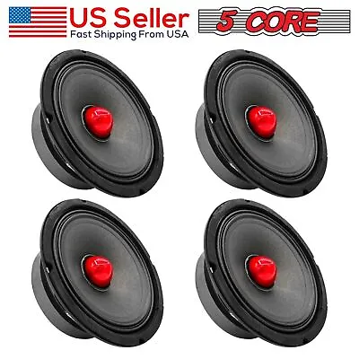 5Core 6.5  Inch Midrange Bullet Loud Speaker 1000W 4/8ohm Pro Car Audio Mid Bass • $42.99