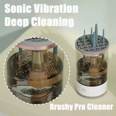 Electric Makeup Brush Cleaner ABS Lazy Cleaning Brush Washer Brush Cleaner • $30.46