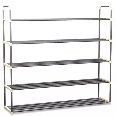 5-Tier Shoe Rack Storage Bench Entryway StorageStorage Box Stand For30 Pairs • $22.33