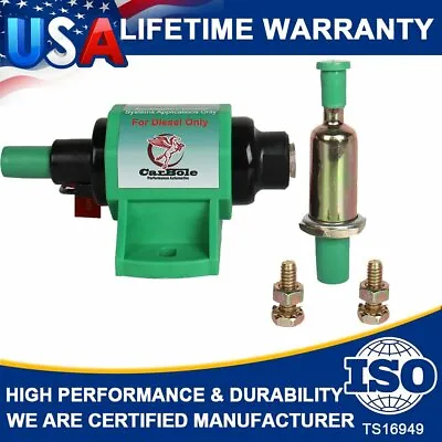 4-7PSI 12V Electronic Fuel Pump 35GPH 3/8 Inch Inlet Outlet Diesel Transfer Pump • $23.99