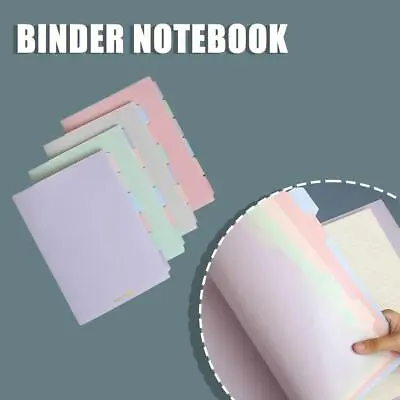 Loose-leaf Book Detachable A5B5 Notebook Thin Soft Inside Notepad Split F1M6 • $10.99