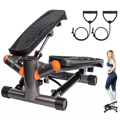 Mini Stair Stepper With Resistance Bands Steppers For Home Office Fitness • $59.99