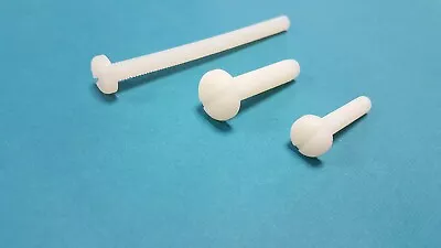 £2.50 • Buy Nylon Plastic Slotted Pan Head Screws / Bolts / Fasteners Sizes M2 - M10