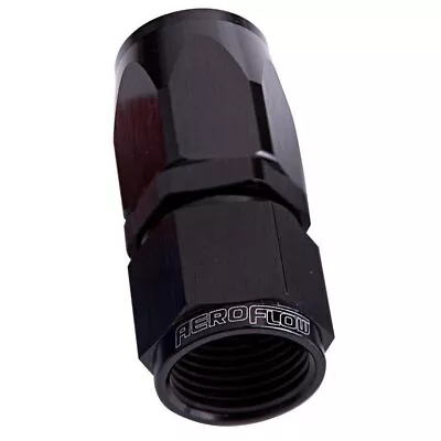 Aeroflow AF101-08BLK -8AN Taper Series Straight Hose End Black AF101-08BLK • $17.56