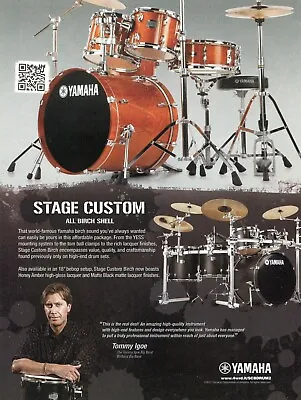 2012 Print Ad Of Yamaha Stage Custom Birch W Tommy Igoe Birdland Big Band • £9.64