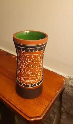 Signed Pottery Vase - Leopoldo De Mexico • $22