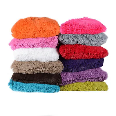 Very Soft & Comfy Plush Long Faux Fur 18  X 18  Throw Pillows 2 Pack • $26.09