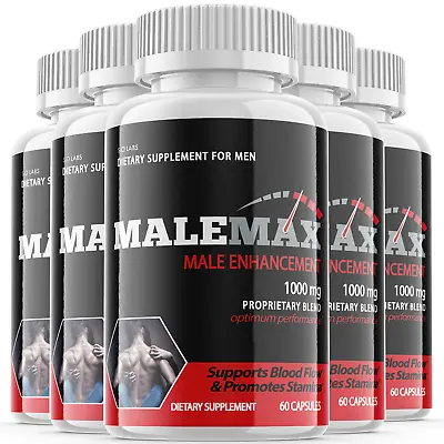 Male-Max - Male Virility Male Max - 5 Bottles - 300 Capsules • $69.95