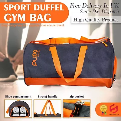 Mens & Boys Sport & Gym Holdall Duffle Bags SPORTS WORK CASUAL GYM TRAVEL SCHOOL • £11.45