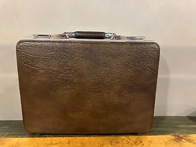 NEW Vintage Escort American Tourister Briefcase Hard Shell Brown Suitcase • $38.99