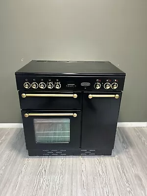 ALL ELECTRIC ⚡️RANGEMASTER CLASSIC 90cmCERAMIC RANGE COOKER IN BLACK AND BRASS • £1250