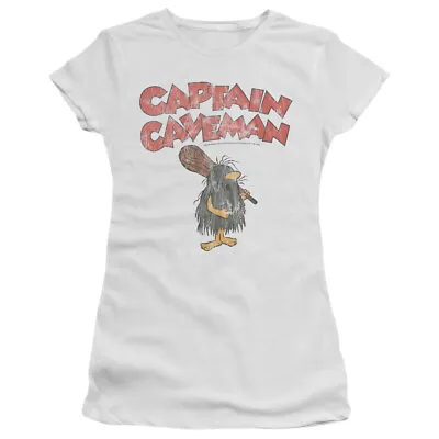 Wacky Races  Captain Caveman  Women's Adult Or Girl's Junior Babydoll Tee • £32.30