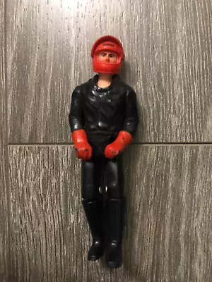 Vintage 1979 Tonka Motorcycle Team Driver Black Jumpsuit Action Figure Toy 3.5  • $13.49