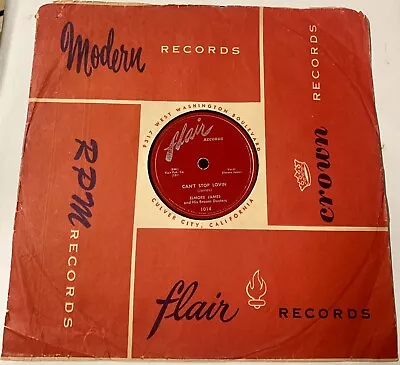 Elmore James 1954 BLUES 78 Can’t Stop Lovin / Make A Little Love FLAIR VG++ HEAR • $100