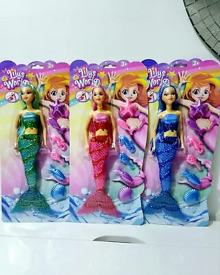 Mermaid Doll Summer Bath Toy 360 Spinning Tail Bending Waistline Back & Forward • £10