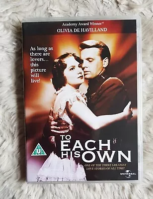 £8.99 • Buy To Each His Own - Olivia De Havlland - RARE Odeon DVD UK Region 2 - VERY GOOD+