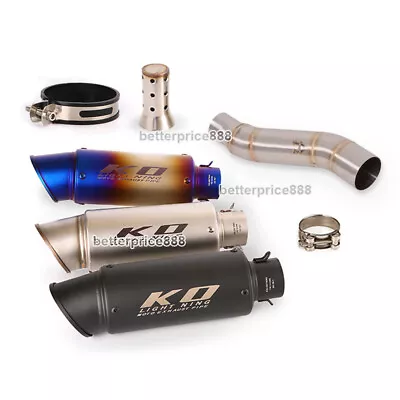 For Honda CBR300R CB300F Slip On Mid Exhaust Pipe Link Muffler With DB Killer • $108.90