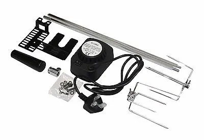 £45.99 • Buy Bbq Barbecue Rotisserie Spit Universal Kit Gas Or Charcoal Battery Or Electric
